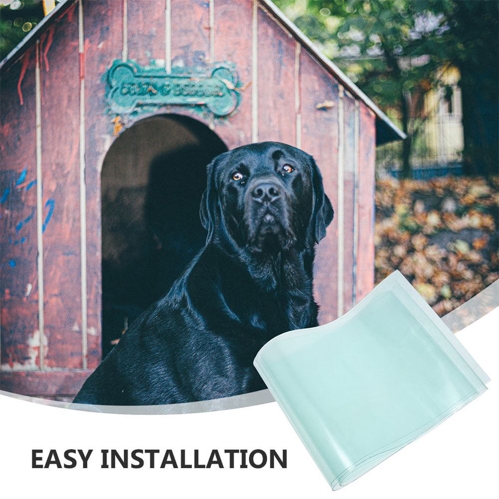 Transparent Durable Pet Door Flap Replacement for Dog Houses Sky Blue Material