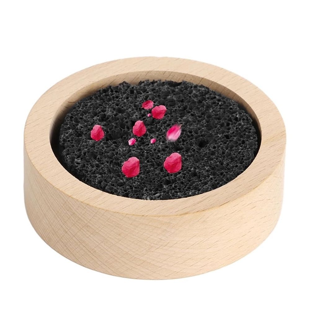 2X Wood Lava Rock Essential Oil Diffuser, Black Lava Rock Stone Diffuser, Stone Diffuser for Home, Offices, Yoga, Sauna