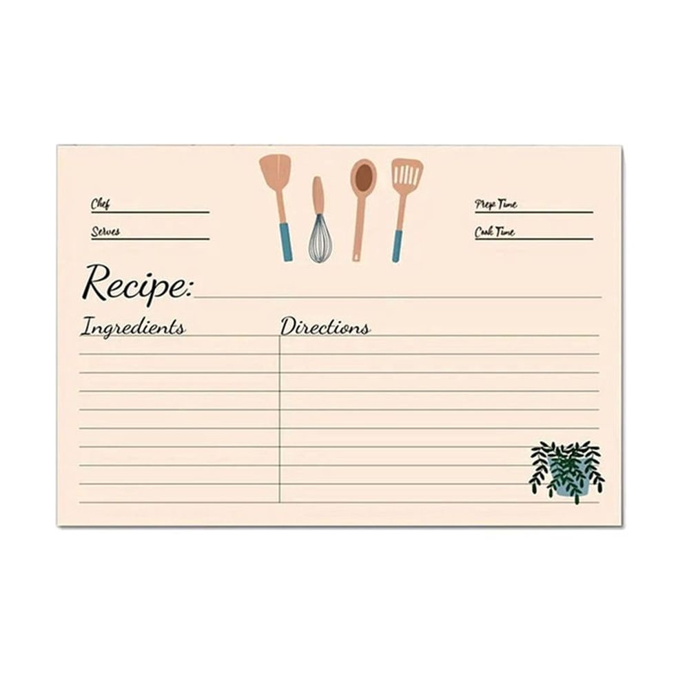 Recipe Cards 4X6Inches Set of 300 Double Sided Thick Cardstock Blank Recipe Cards for Mom, Sister, Daughter, Friend Gift