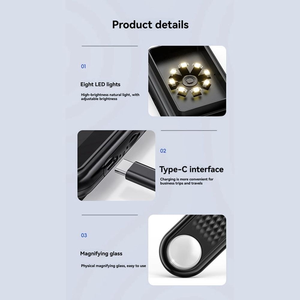 Portable Pocket Digital Electronic Microscope AF Lens 500X Magnification 3Inch Screen Autofocus Handheld Magnifiers