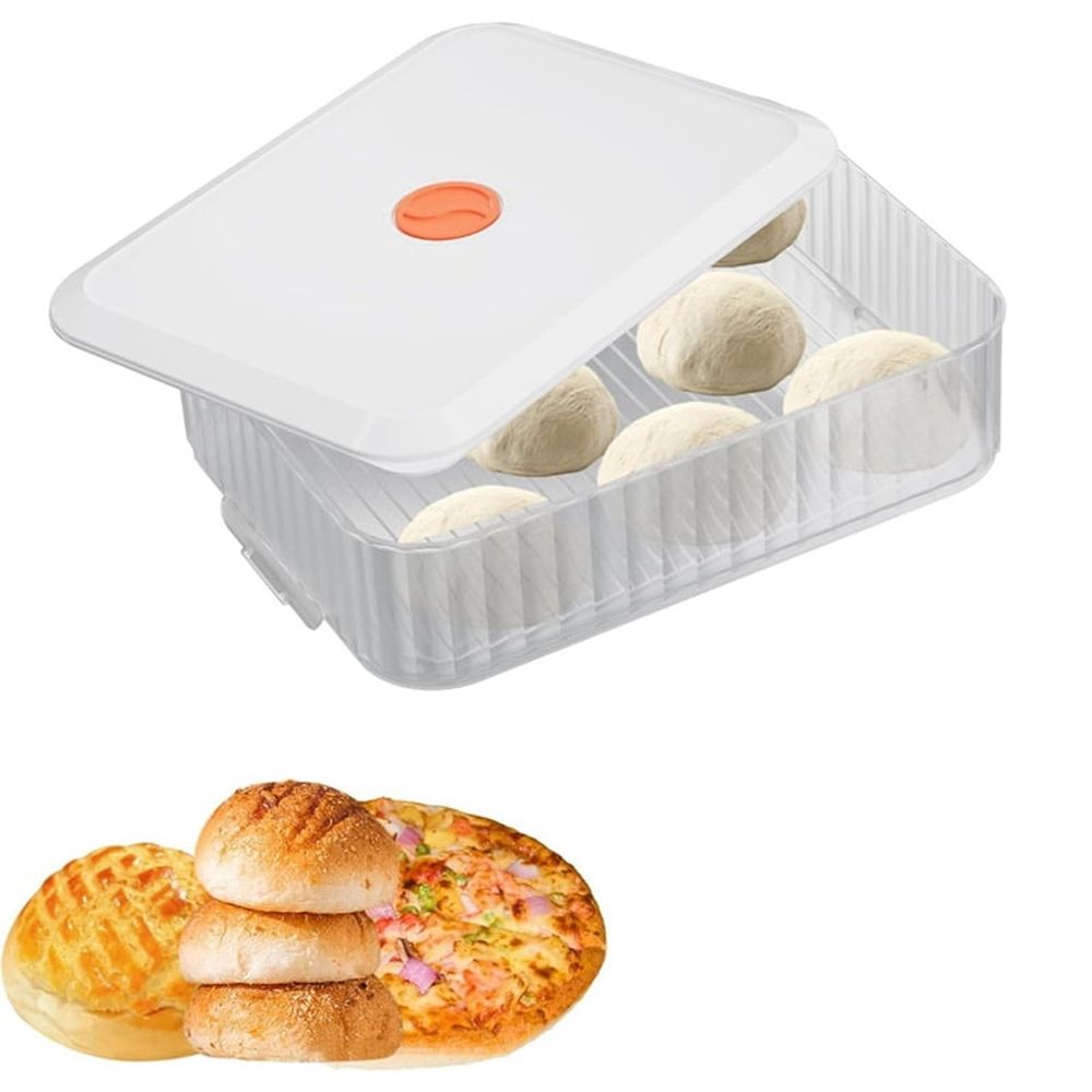 3X Pizza Dough Proofing Box, Stackable Pizza Dough Container W/Lid , Bread Fermentation Storage Boxes, Dough Rising Box