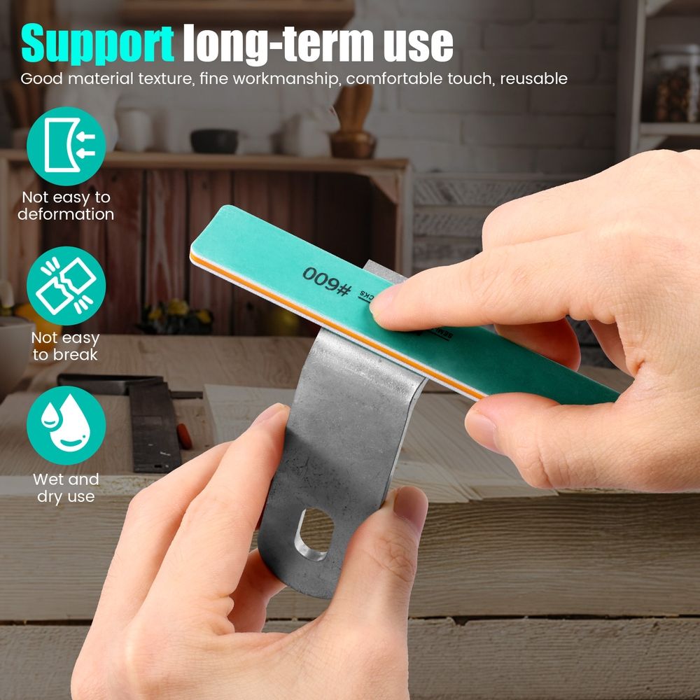 24 Pcs Sanding Stick Wet and Dry Use Polishing Sanding Stick for Plastic Model and Miniature Model #400 #600 #800 #1000 #1200 #1500