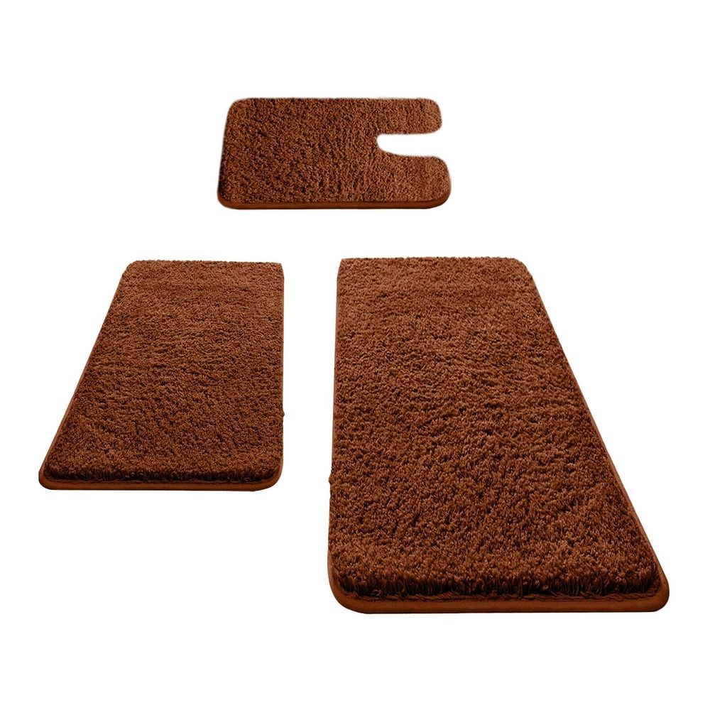 3 Piece Memory Foam Bathroom Rug Set Soft Non Slip Bath Mat Absorbent Bath Rug Perfect for Bathroom Laundry Room Mats Modern Home Decor 40x80 40x60 40x50cm