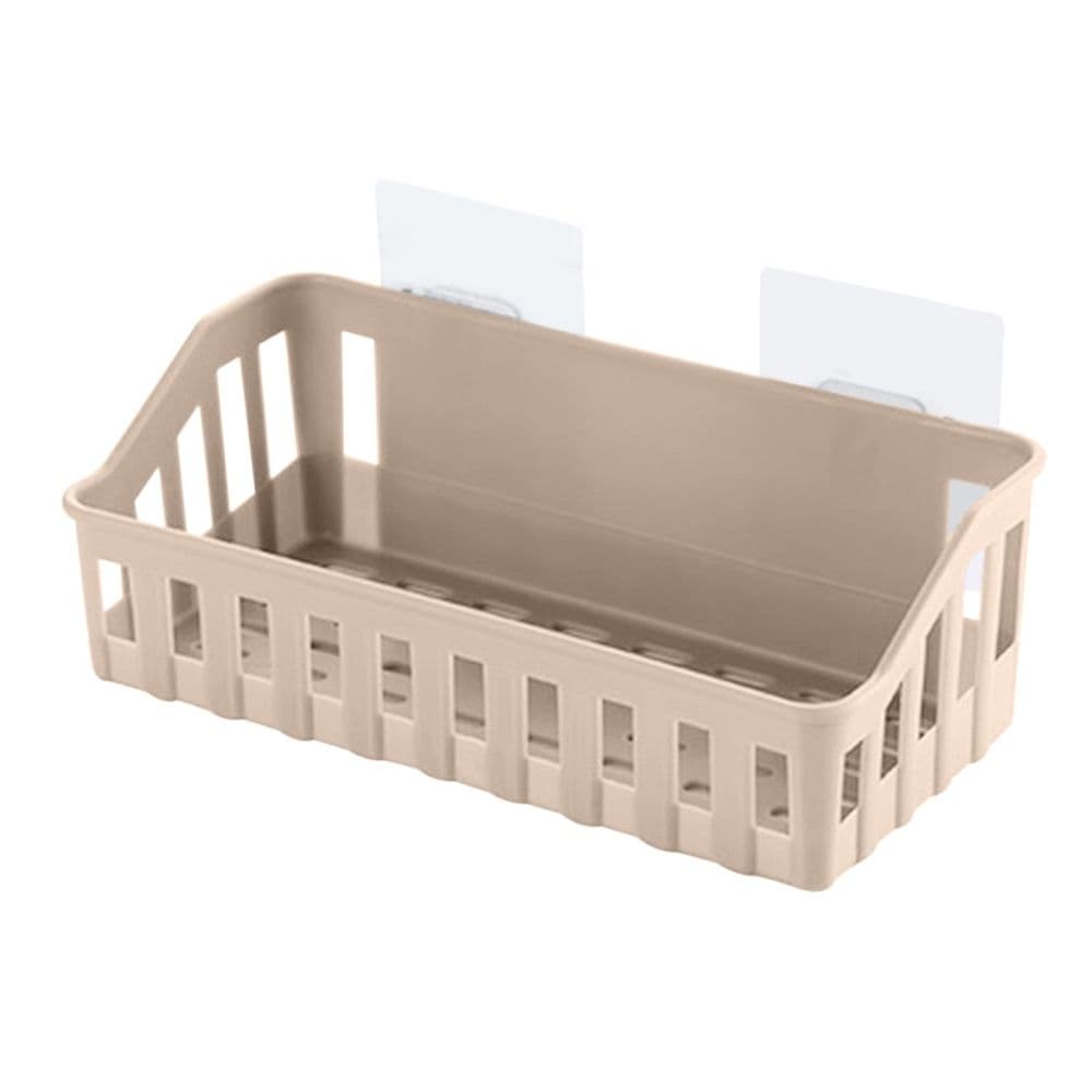 Bathroom Shower Caddy No Drill Hanging Shelf for Shampoo Conditioner Soap Storage Plastic Gray 10.6x4.33x3.54 Inches