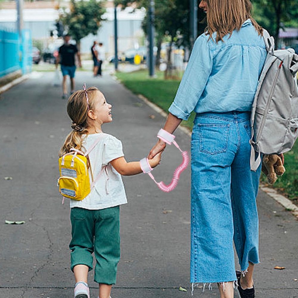 Children Anti Lost Wrist Leash 5ft Adjustable Safety Tether for Toddler Kids with Soft Breathable Wristband for Shopping Travel