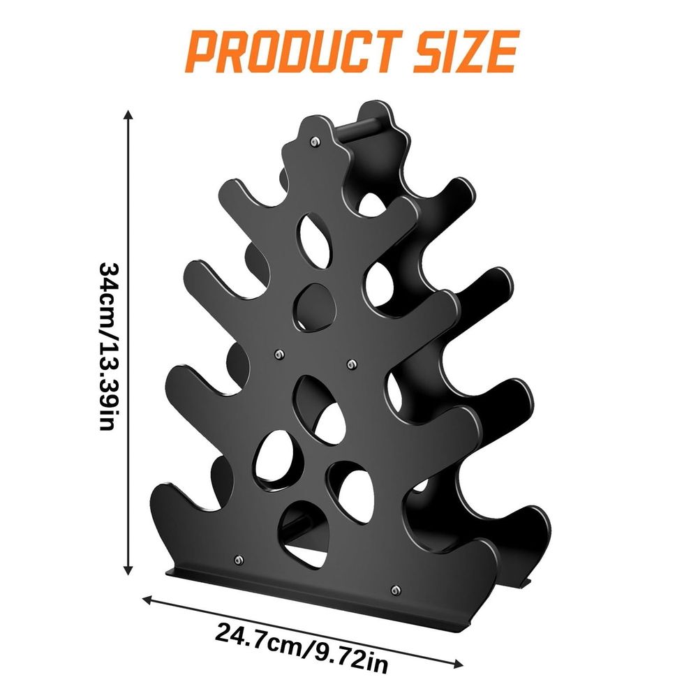 Coral Style Iron Dumbbell Storage Rack, Multi Tiered Weight Holder for Home Gym Fitness Equipment, Heavy Duty Stable Stand