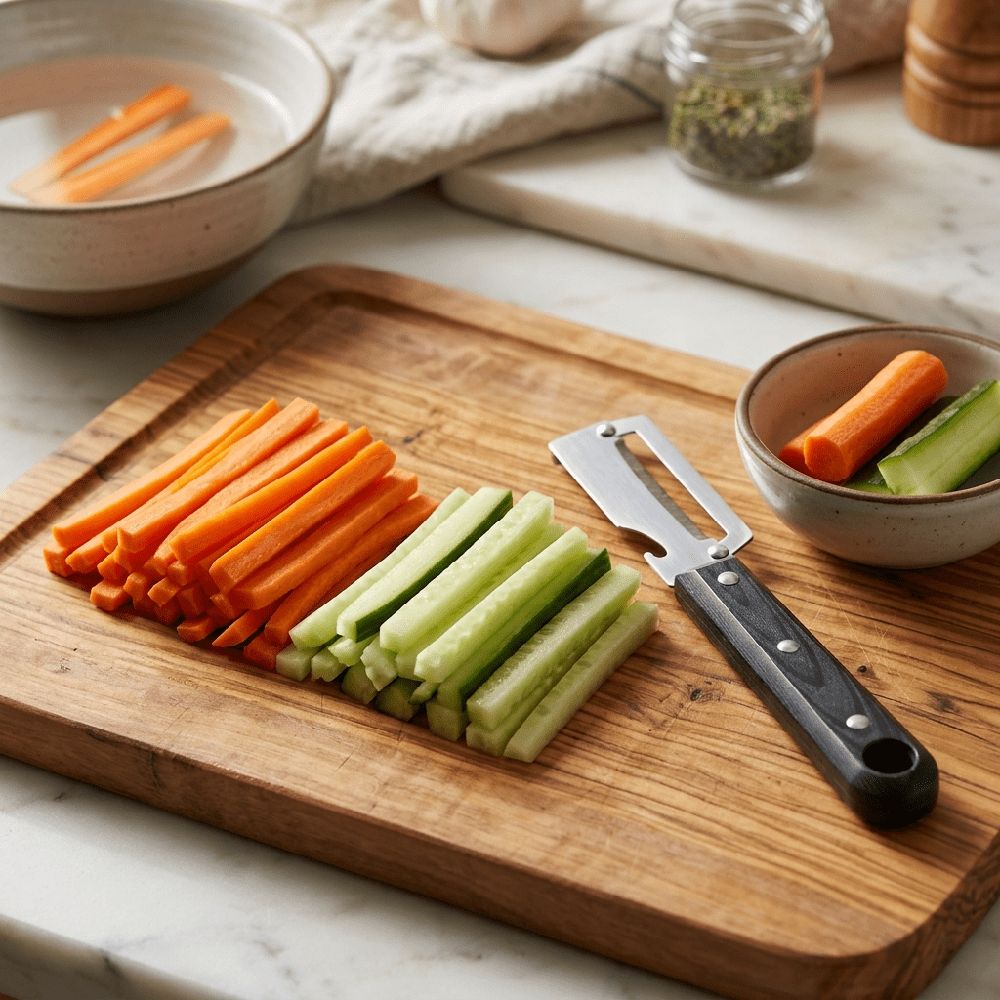 4-Pack 2-in-1 Vegetable Peeler with Bottle Opener, Stainless Steel Blade & Ergonomic Imitation Wood Handle, Multipurpose Kitchen Tool for Potatoes, Carrots, Fruits
