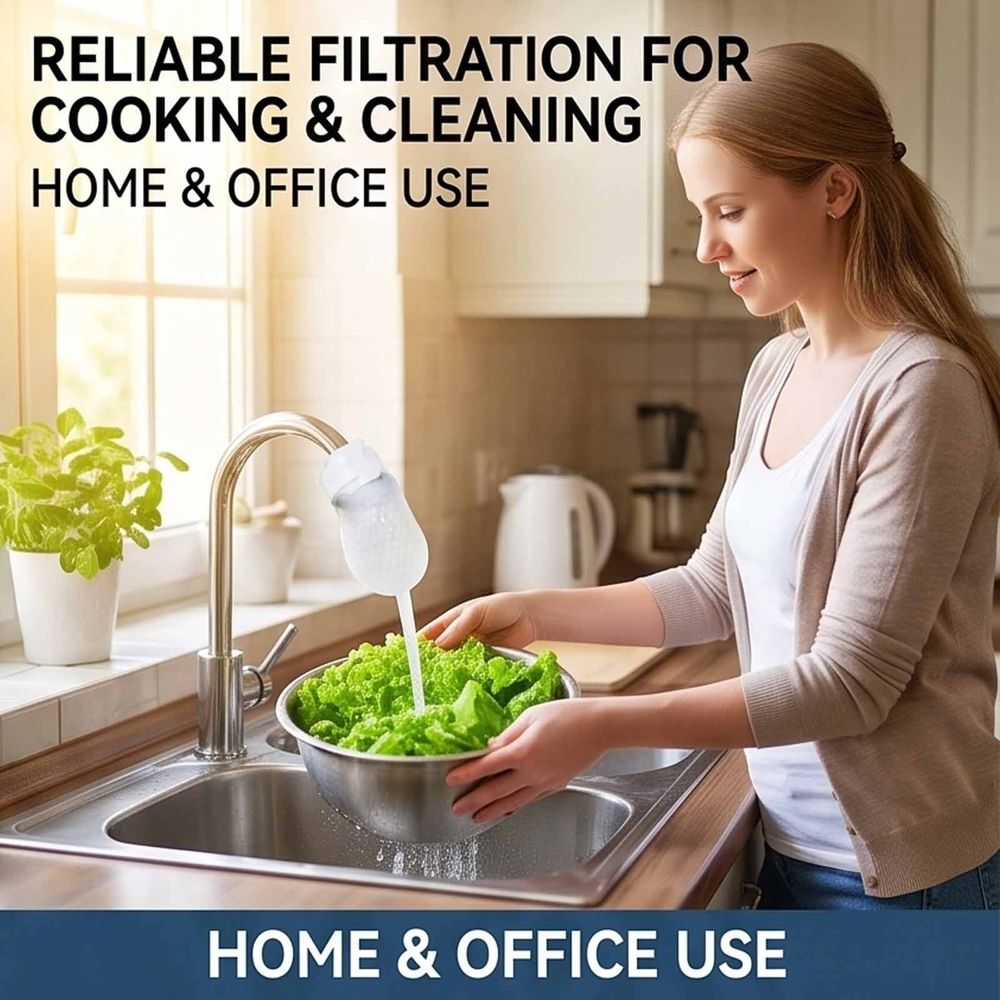 Faucet Filter, 2027 New Faucet Filter Cotton Bag, 10/20/50/100 Pack Universal Faucet Filter Bag with Sediment Barrier, Fine Fiber Mesh Purifier, Compact Style, for Kitchens
