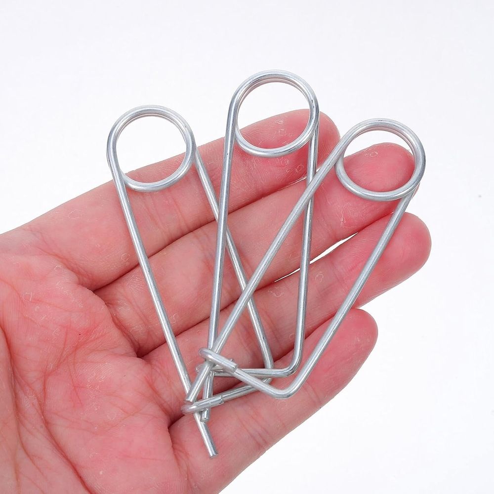 10pcs Steel Brooch Shape Cotter Safety Pin for Boat Trailer and Farm Equipment