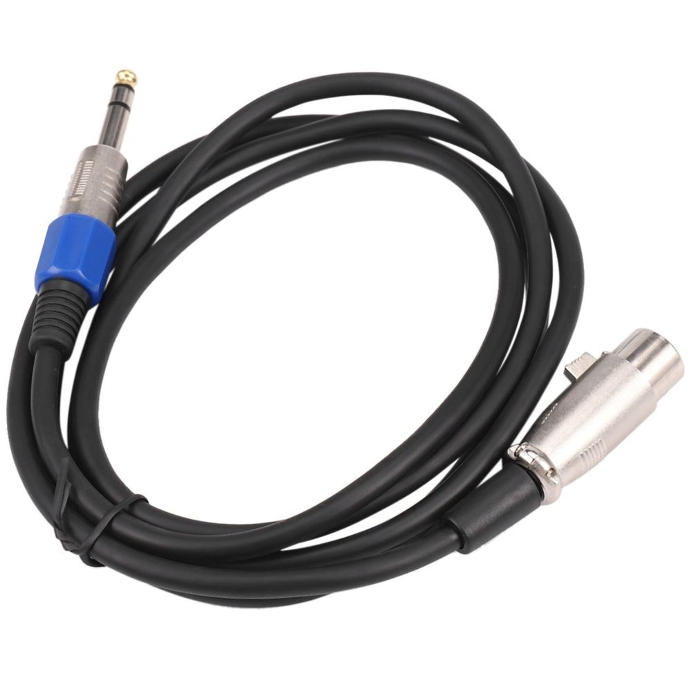 6.35mm 1/4 Inch TRS to XLR Male to Female Cable 3 Pin Female Plug Stereo Microphone Cable Audio Cord (6ft)