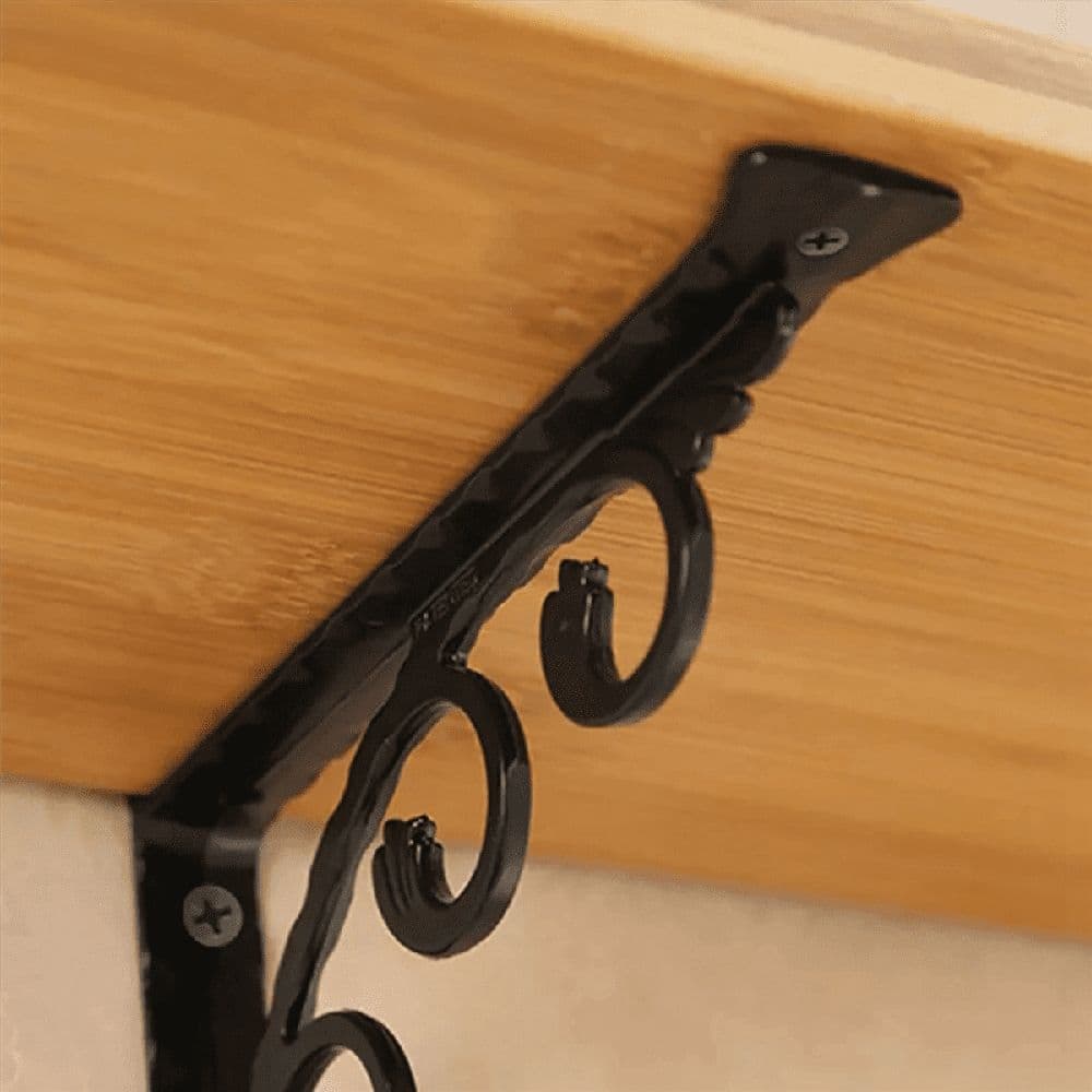 6Pcs Wall Mounted L Shaped Angle Bracket Multifuntional Brace Shelf Brackets Decorative Shelf Brackets Wall Brackets S