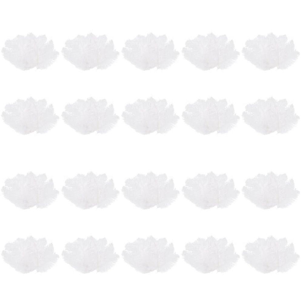 200 Pieces White Natural Ostrich 20-25cm Wedding DIY