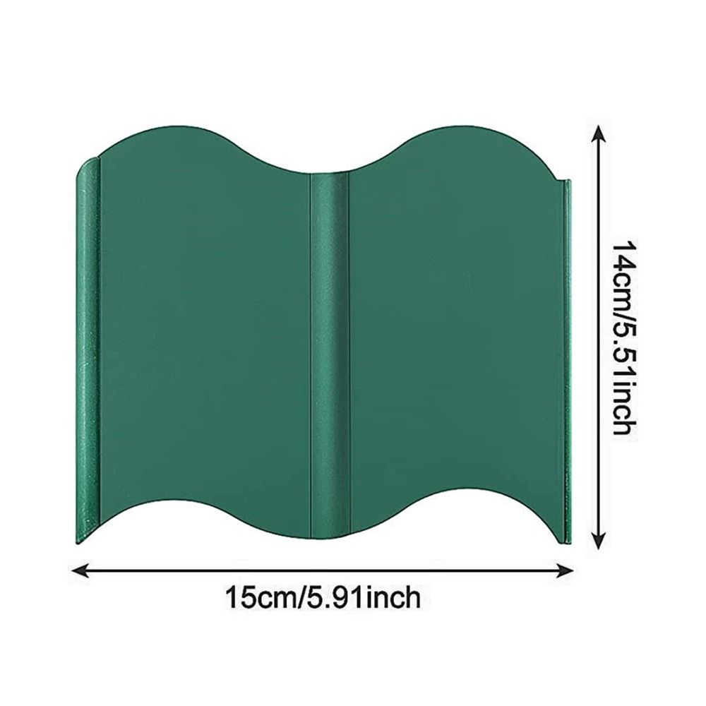 Plastic Garden Fence Edging | 10-Piece DIY Outdoor Yard Border | Weather-Resistant Landscape Edging for Flower Beds & Gardens