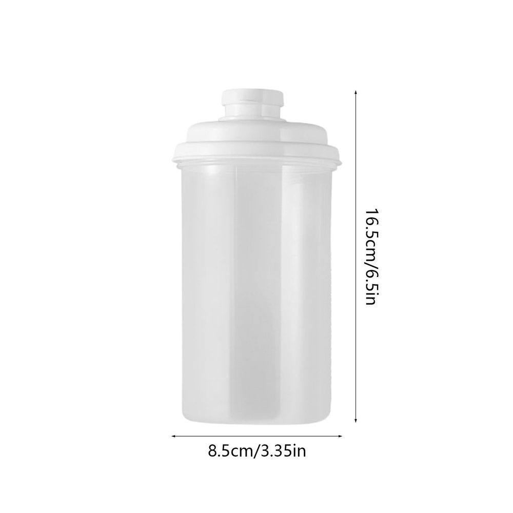 Cold Brew Coffee Mug with Lid | Transparent Plastic Iced Tea Cup with Measurement Scale | Leak Proof & Microwave Safe | 500ml Portable Water Bottle for Summer Drinks, Iced Coffee, and Outdoor Use