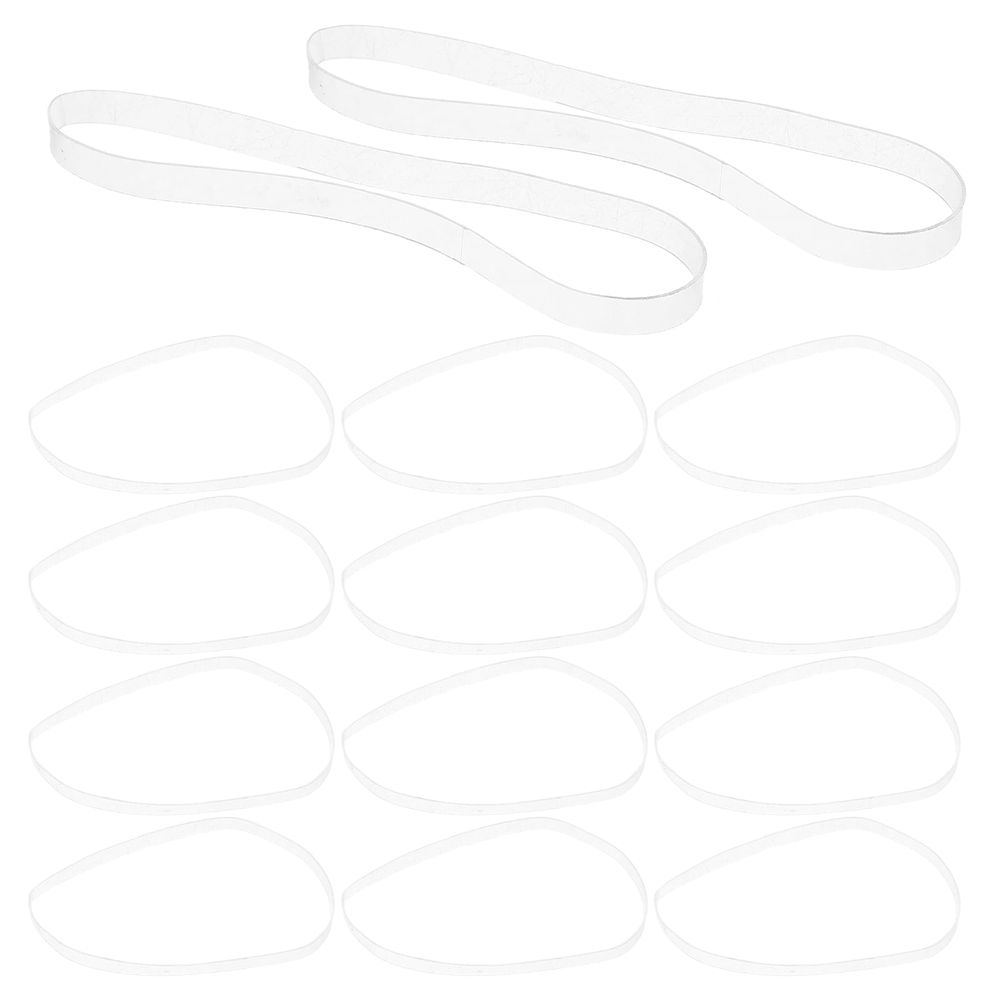 100Pcs Reusable Clear Rubber Bands for Crafting Office Bundling and Balloon Arch Projects