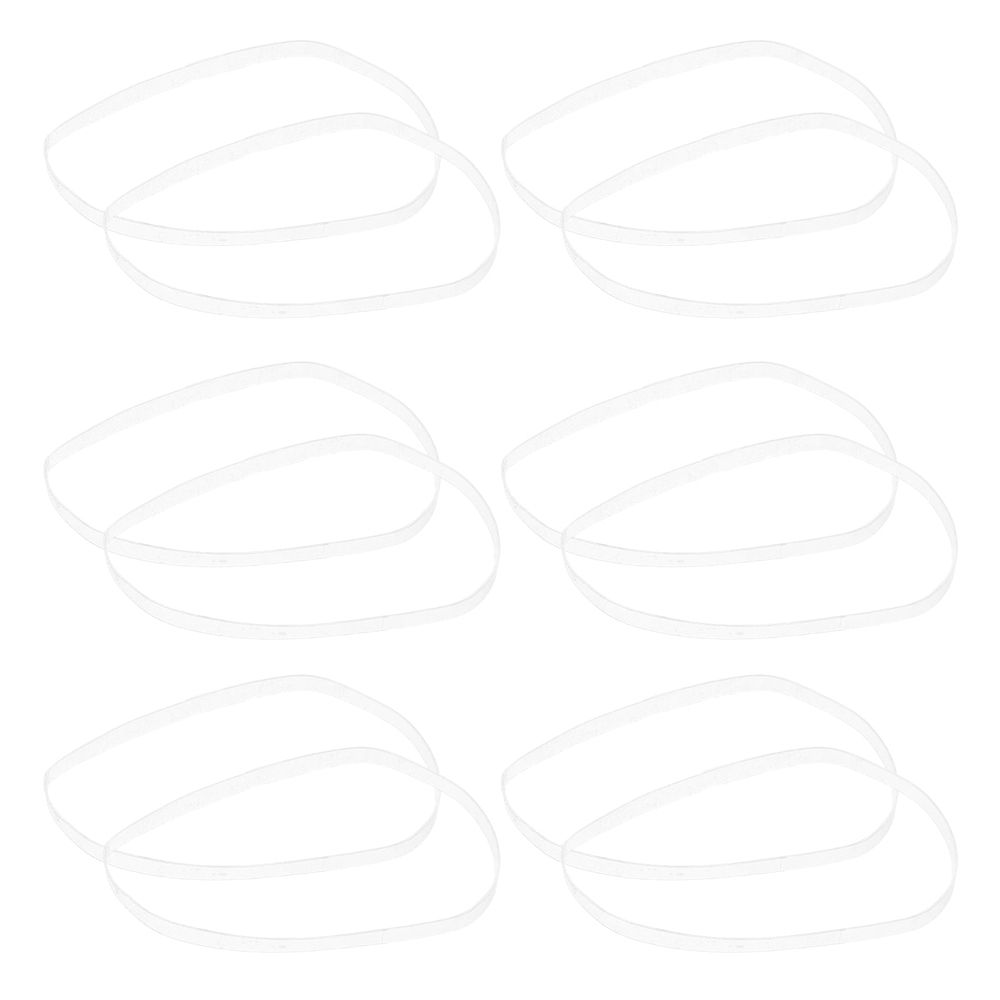 100Pcs Reusable Clear Rubber Bands for Crafting Office Bundling and Balloon Arch Projects