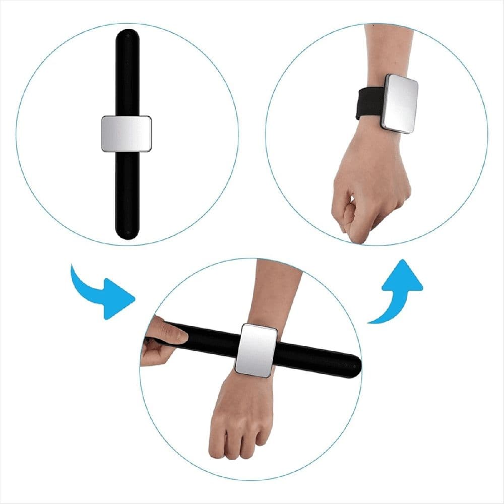 Magnetic Wristband for Hair Stylist Pin Wrist Holder Braiders Gel Silicone Sewing Pincushion