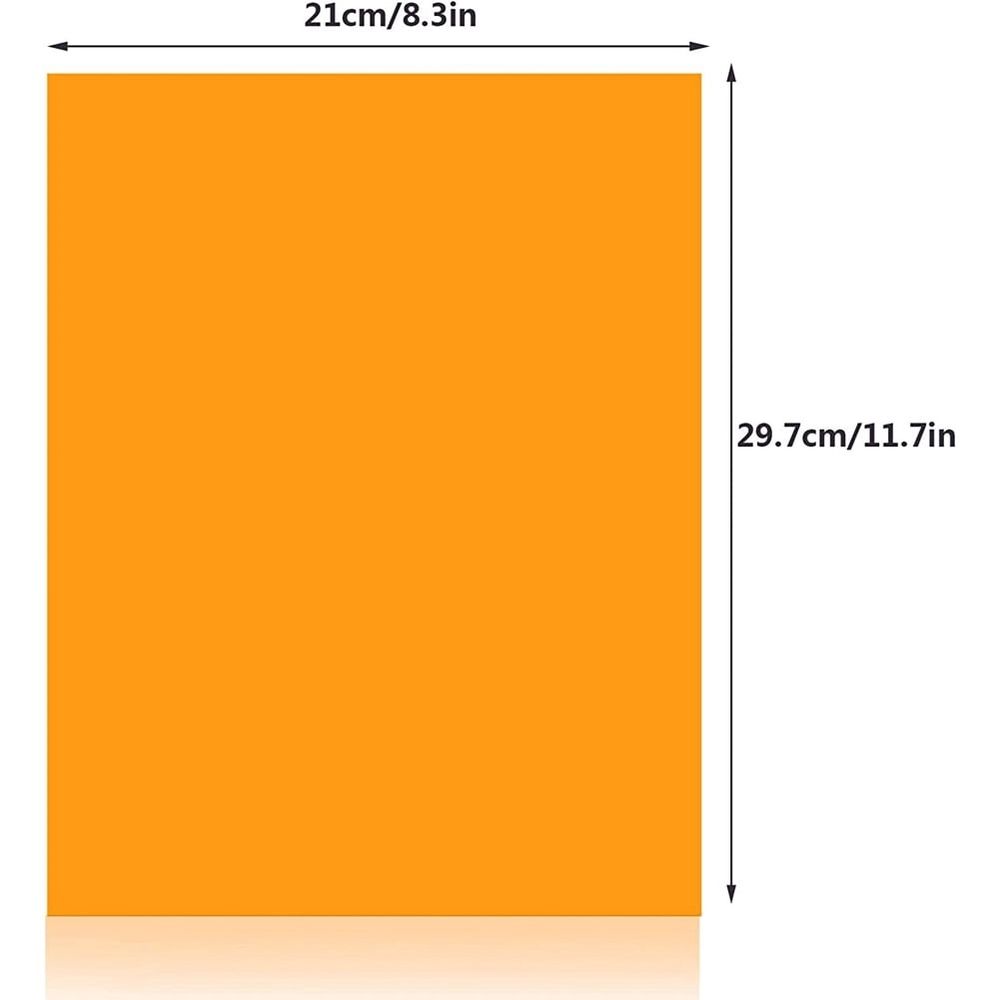 9Pcs Gel Light Filter Color Correction Colored Overlays Film Lighting Gel Filter for Film,Video,Photo,Stage (Orange)