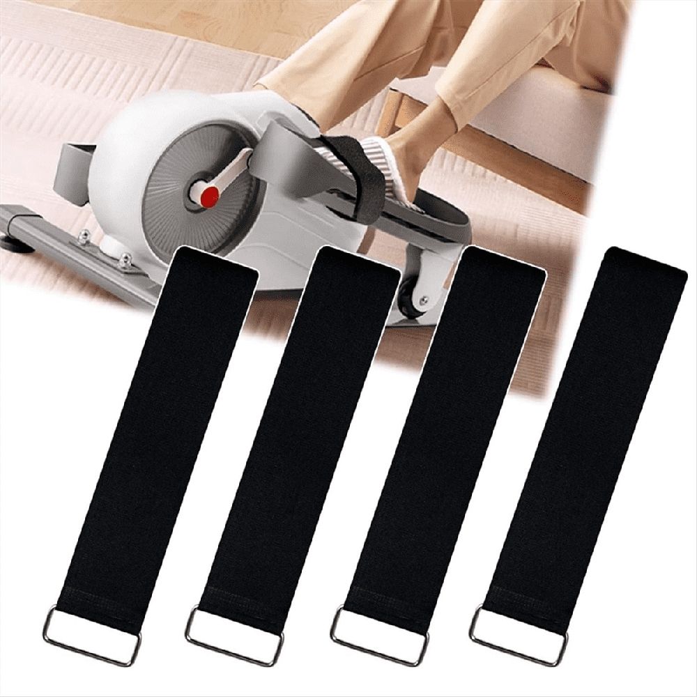 4 Pcs Ellipse Leg Exerciser Machine Pedal Straps, Suitable for Under Desk Elliptical Peddler Foot & Exercixer