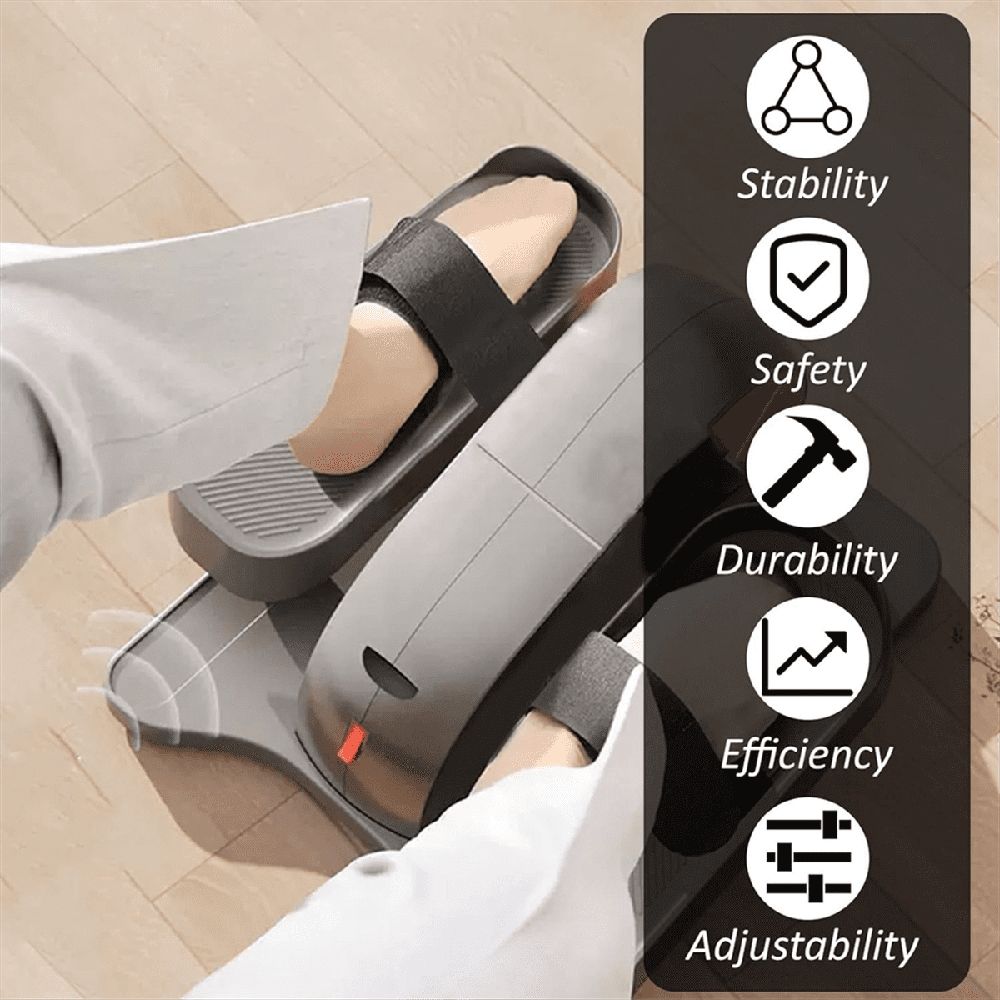 4 Pcs Ellipse Leg Exerciser Machine Pedal Straps, Suitable for Under Desk Elliptical Peddler Foot & Exercixer