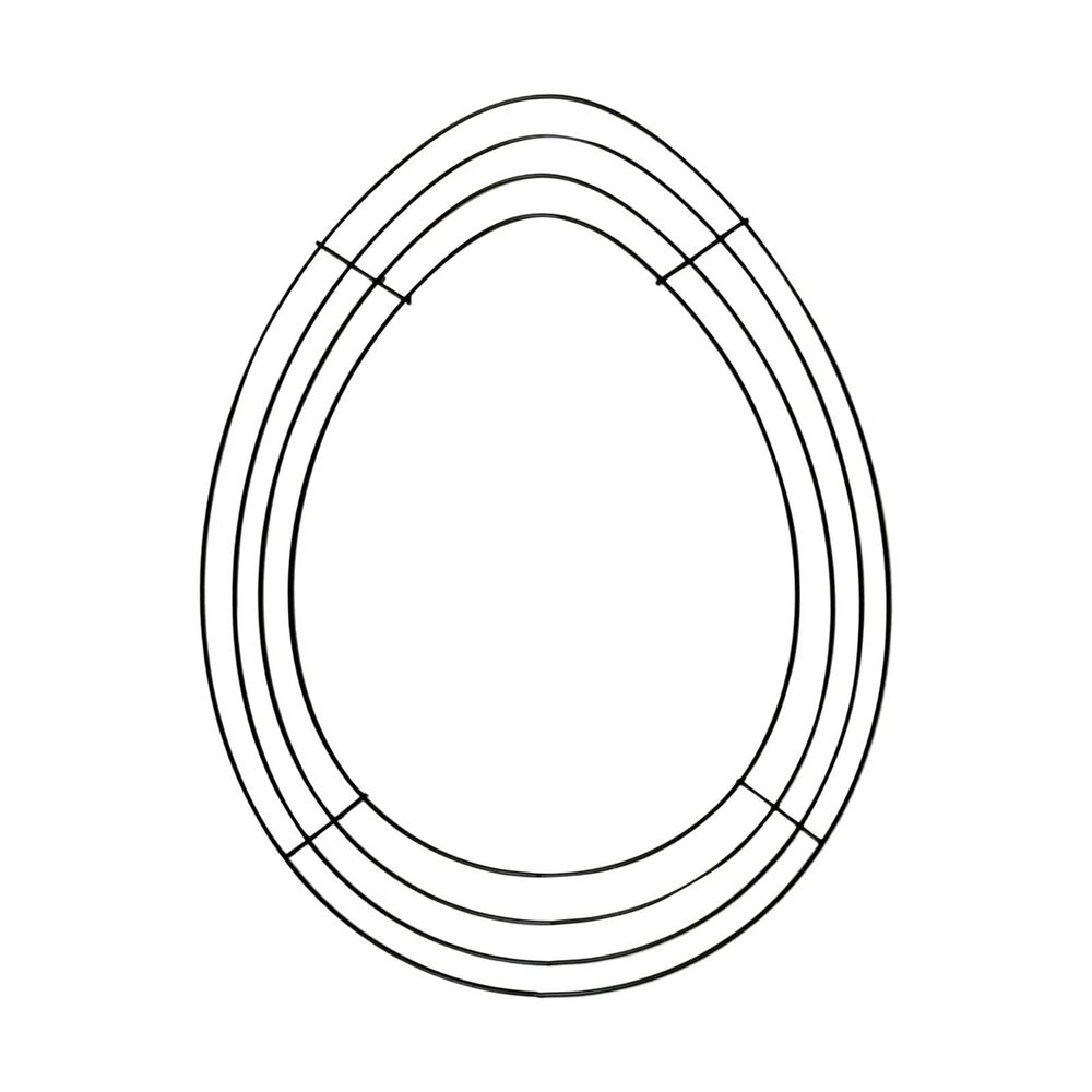 14 Inch Bunny & Bee Shaped Wire Wreath Forms,Heart & Egg Metal Frames for DIY Easter,Spring,or Garden Floral Decor,Craft Supplies for Garland and Ornaments