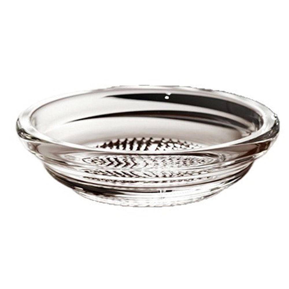 Garlic Grater Plate,Glass Ginger Shredder Dish with Peeler and Brush,Kitchen Zester Tool for Home Cooking and Baking Prep,3.86in,2 Pcs