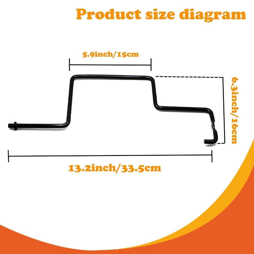 Stainless Steel Lawn Mower Lawn Tractor Belt Keeper Rod Replacement 747-06239B For Various Lawn Mower Brands And Models