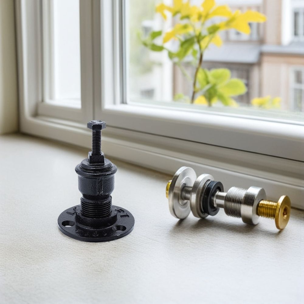 Interior Handrail Bracket Solid Iron Home Mounting Support 2Pcs
