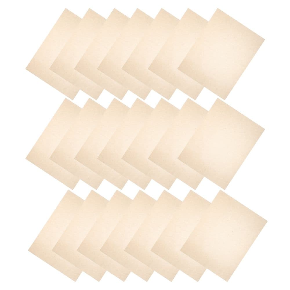 50 Pieces Light Brown Traditional Rice Paper with Strong Texture Xuan Paper for Painting and Drawing