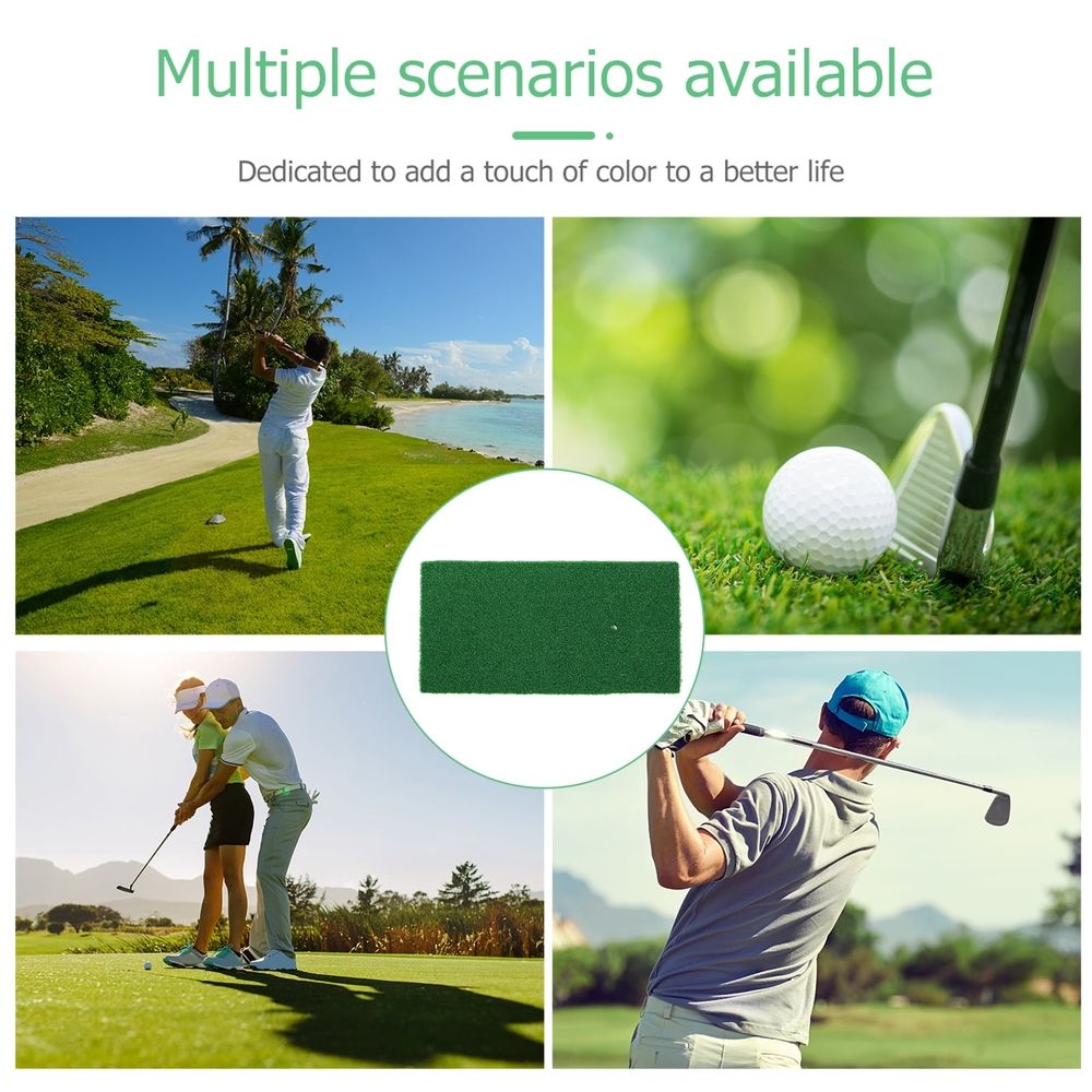 Portable Foldable Golf Turf Mat for Indoor and Backyard Practice - Green Putting