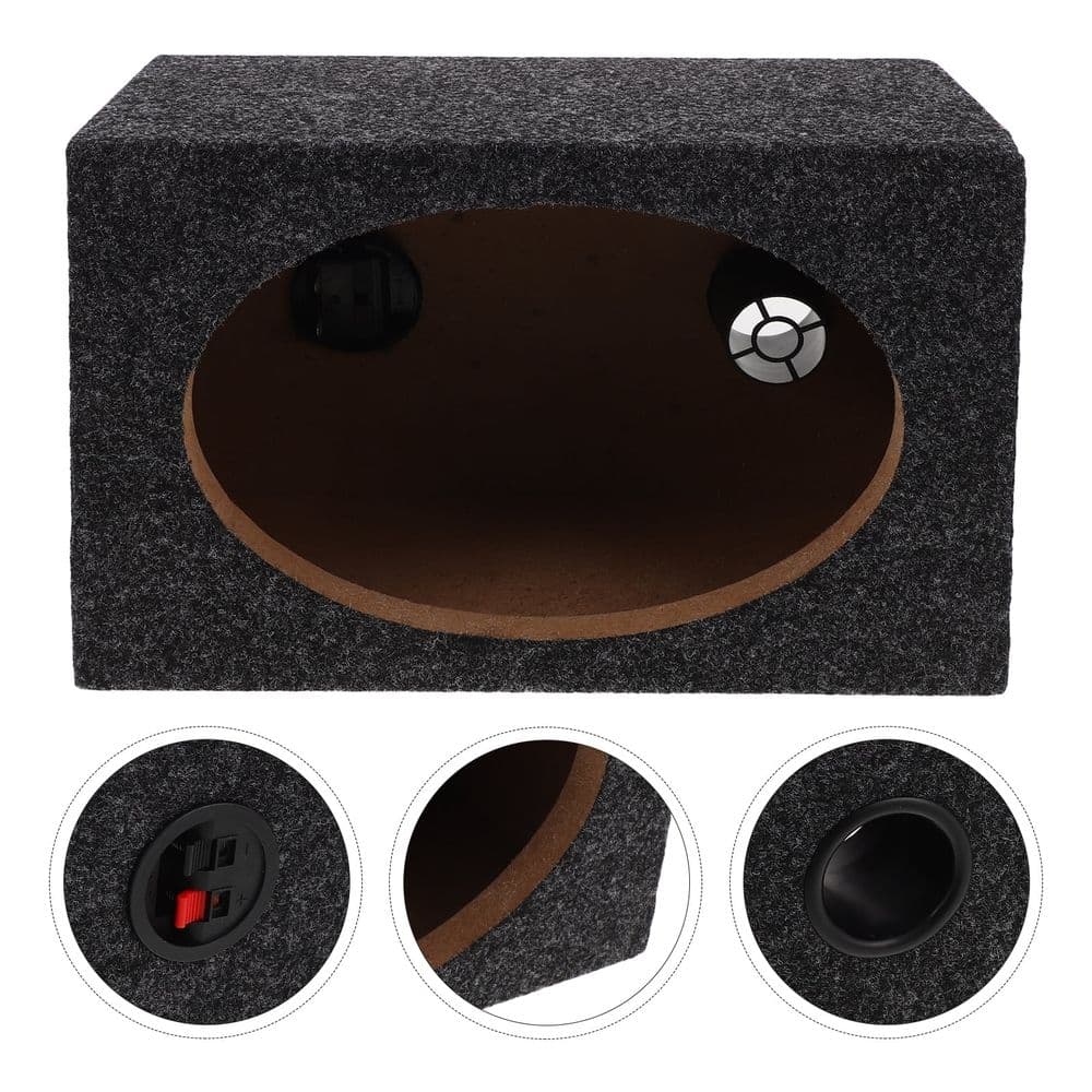Speaker Enclosure Box Multi-Wood Construction 29X19X13cm Multi-Colour