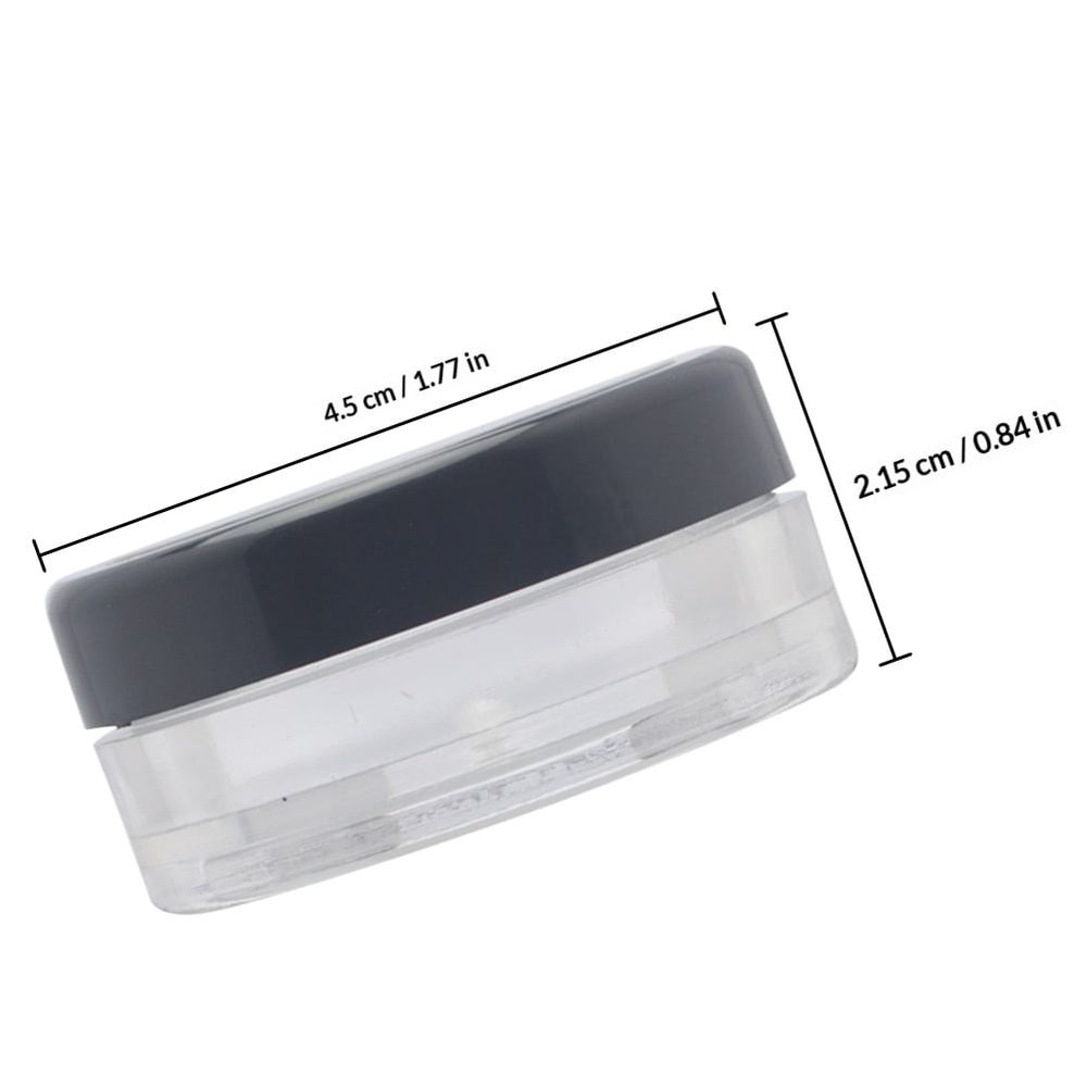 4pcs Small Loose Powder Container Plastic for Travel Friendly Makeup Enthusiasts