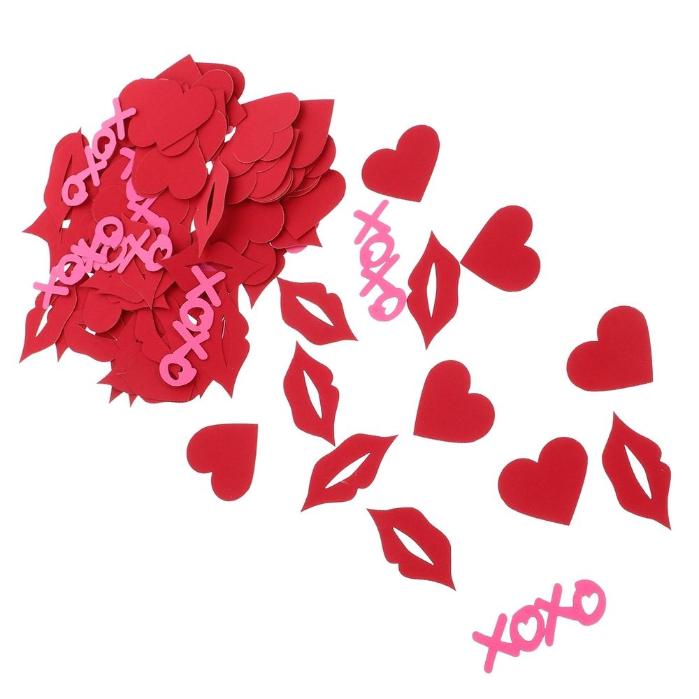 Biodegradable Heart-Shaped Confetti Assorted Colors for Romantic Events 1Set