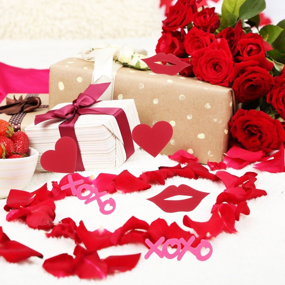 Biodegradable Heart-Shaped Confetti Assorted Colors for Romantic Events 1Set