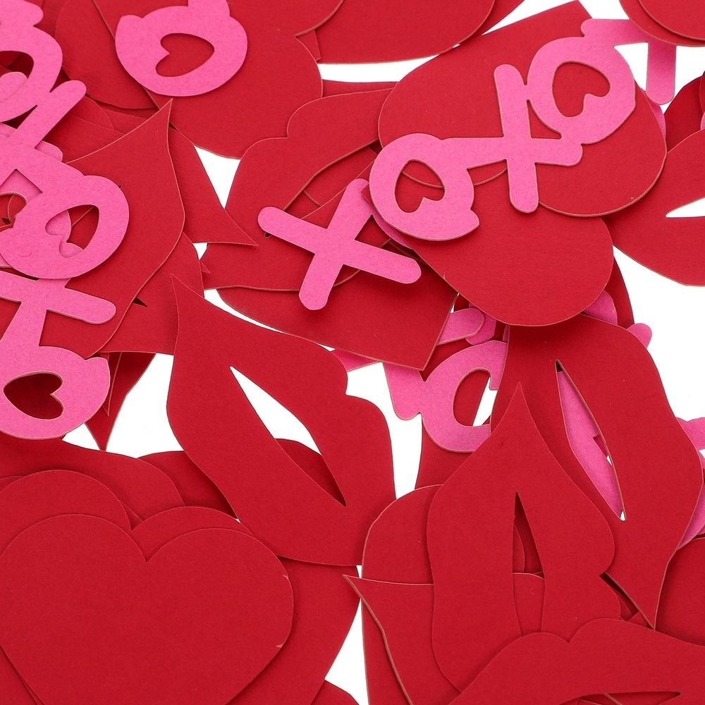 Biodegradable Heart-Shaped Confetti Assorted Colors for Romantic Events 1Set