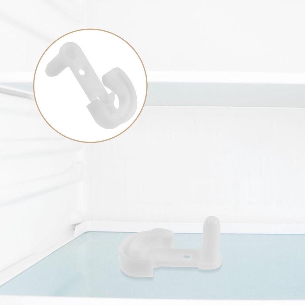 White Fridge Door Stop with Swing , Easy to Install Appliance Door Holder