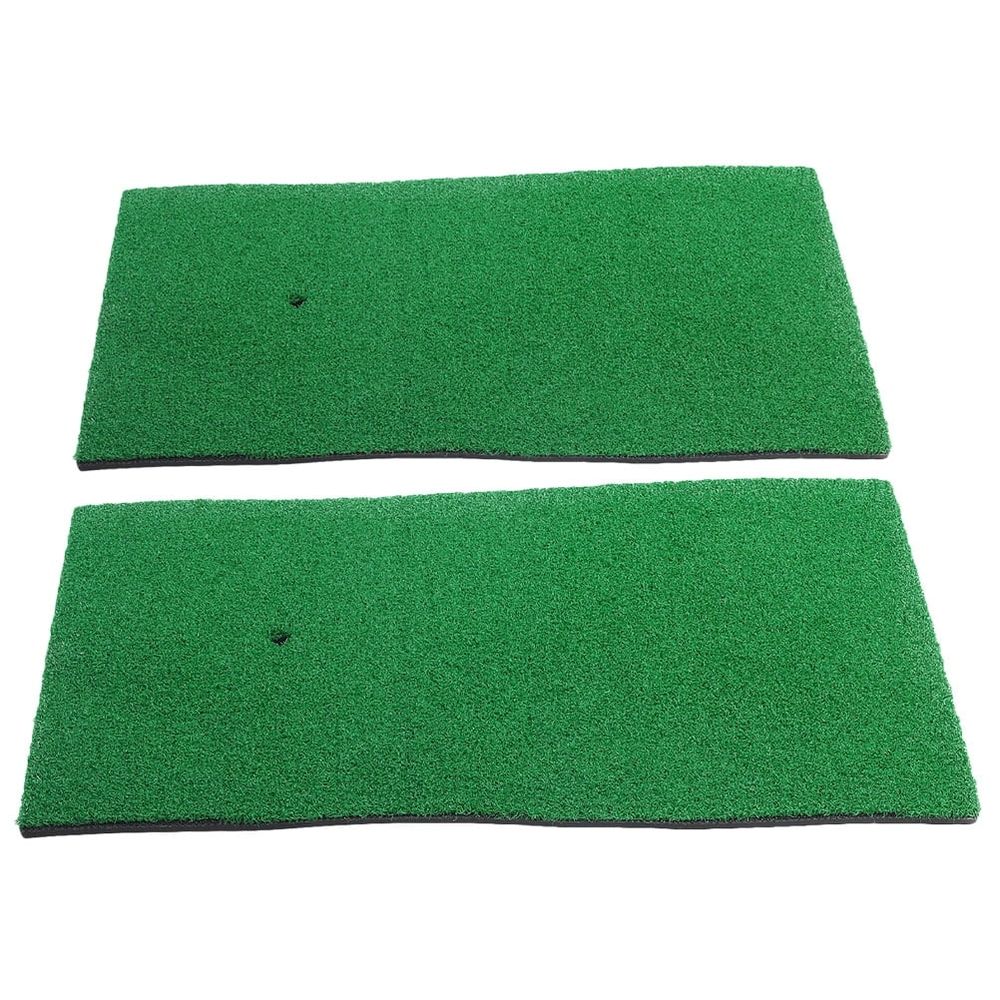 2-Pack Golf Turf Hitting Mats for Indoor and Outdoor Practice, Ideal for Beginners and Golf Training