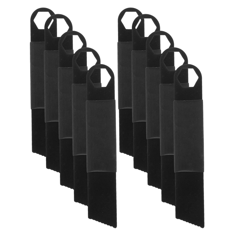 10Pcs Outdoor Fire Starter Scrapers Black Steel Flint Tool for Camping and Survival