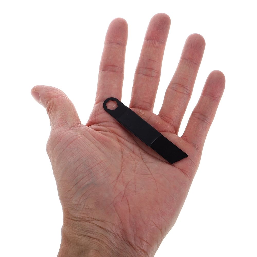 10Pcs Outdoor Fire Starter Scrapers Black Steel Flint Tool for Camping and Survival