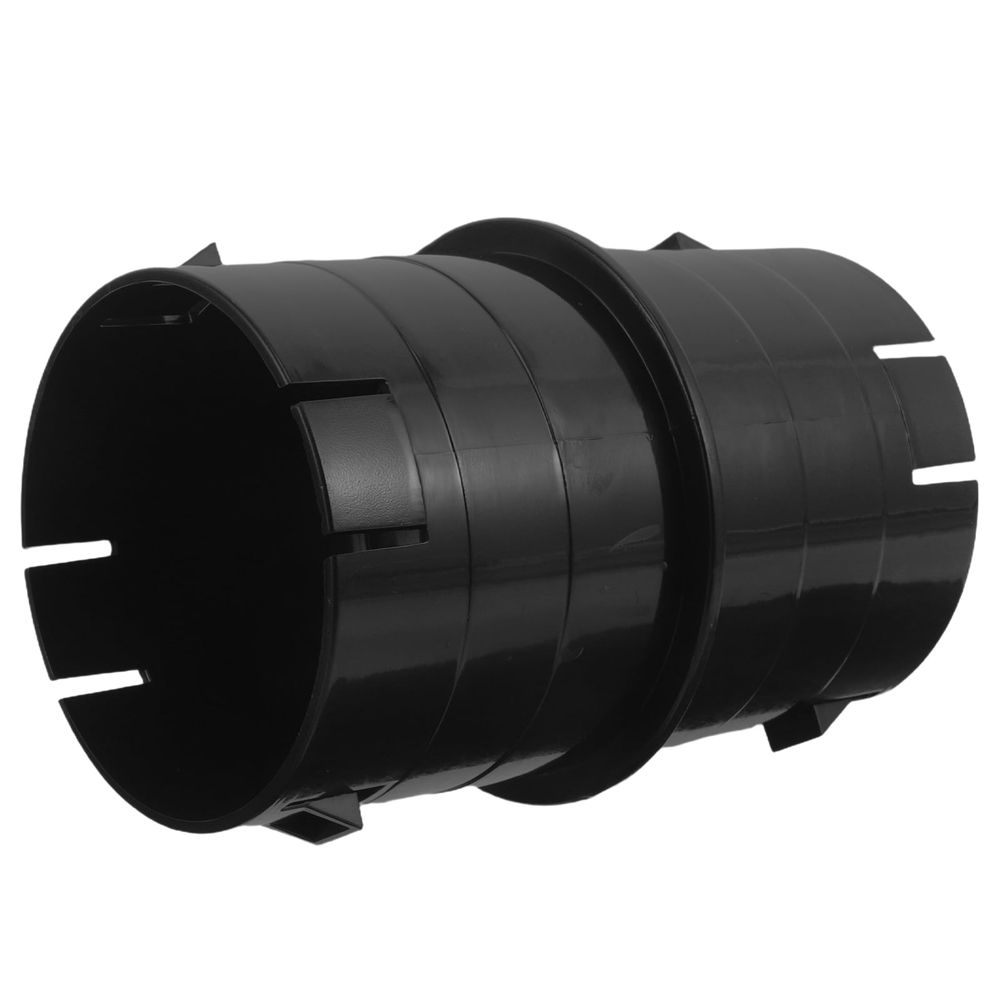 Corrugated Pipe Coupler Black Plastic Easy Push Fit for Drainage Systems