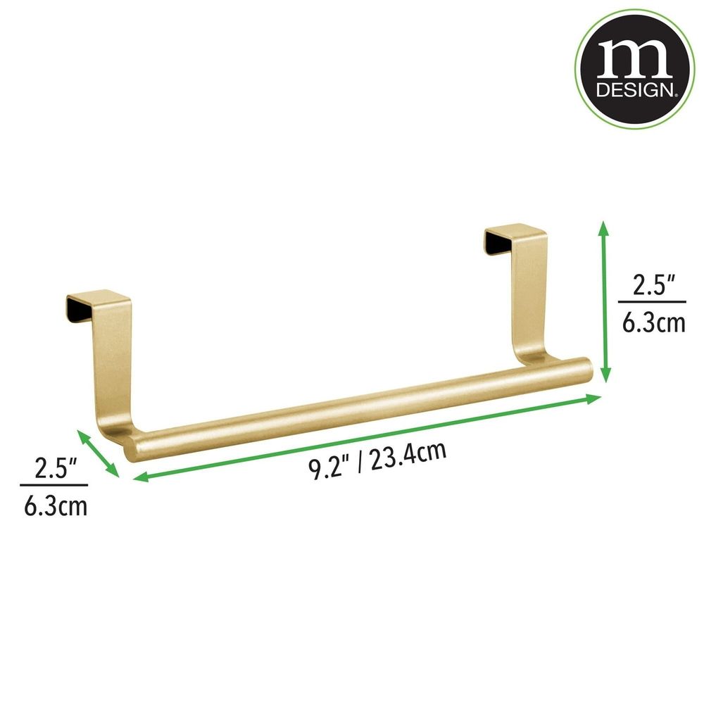 2 Pcs Towel Holders, Stainless Steel Towel Holders, Kitchen Towel Rack, Over Cabinet Door Towel Bar, Suitable for Universal Installation in Kitchens and Bathroom 9