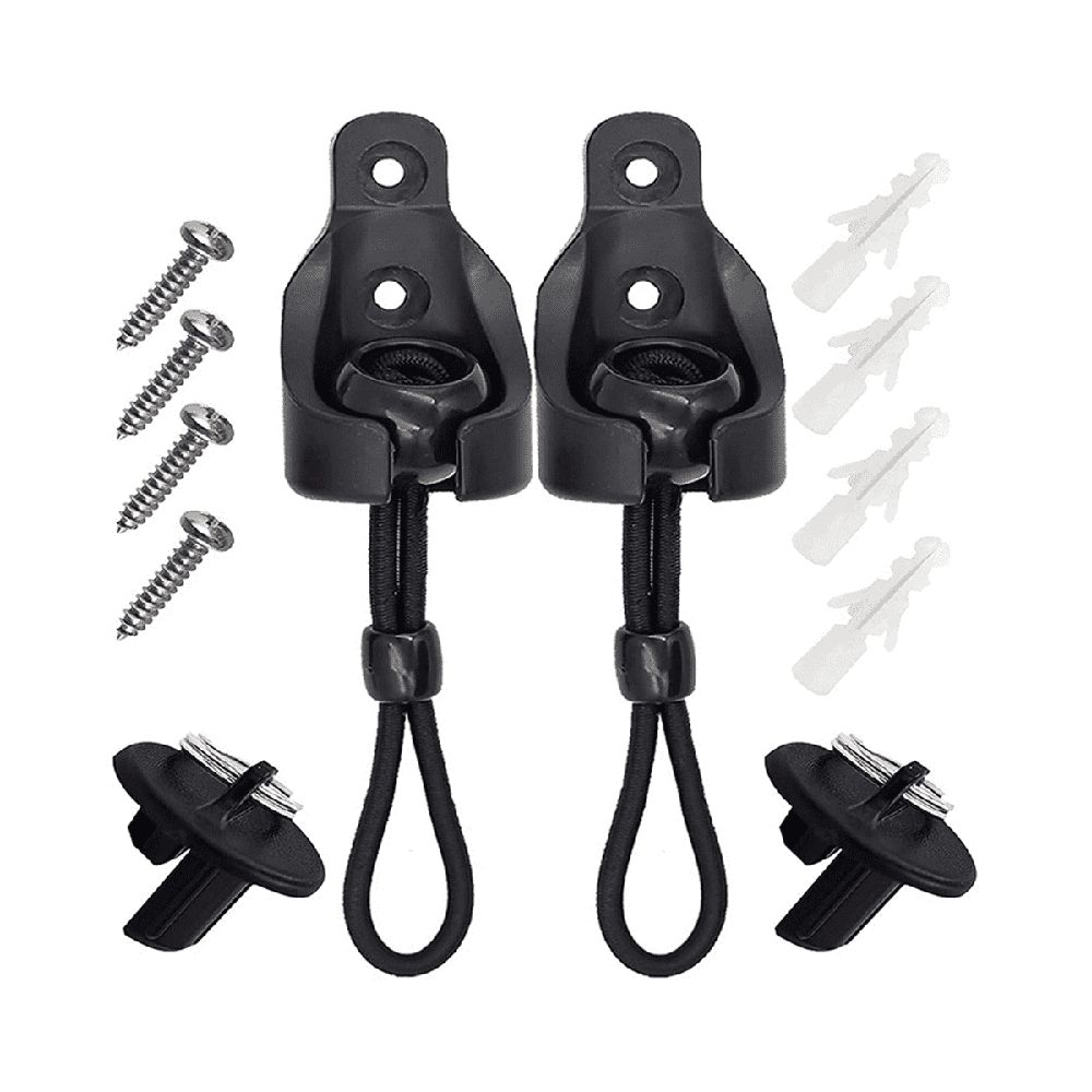 Upgraded Bungee Kit and End Cap Outdoor Roller Sun Shade Replacement Part Tie Downs Elastic Windproof Cord Buckle