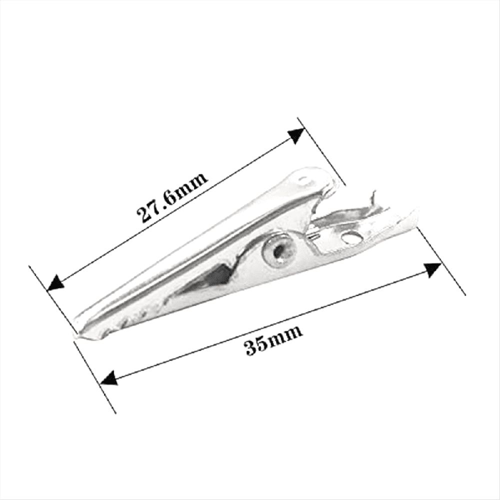 Premium-Grade Metal Alligator Clips 35mm - Multipurpose