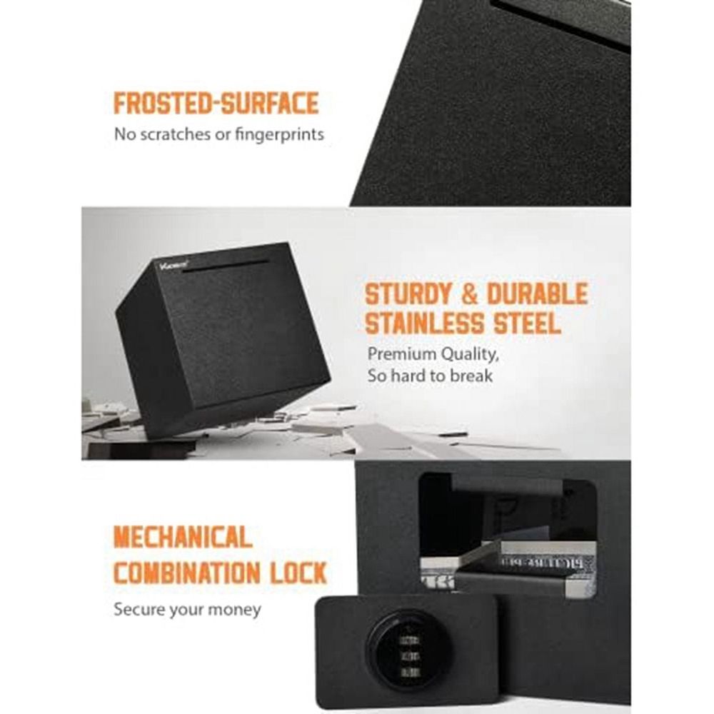 Piggy Bank For Adults, Stainless Steel Combination Reusable Safe, Metal Money Box with Combination Lock