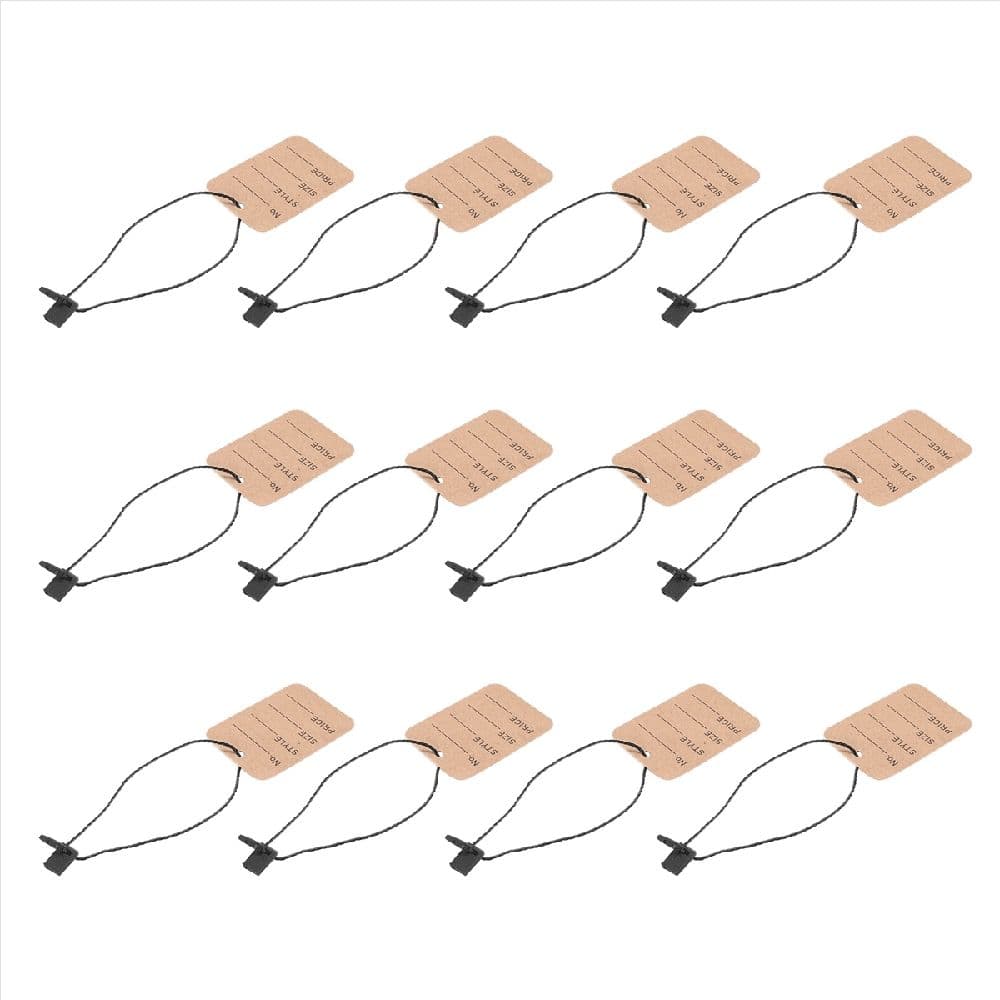 Price Tags 1000 Pieces Unstrung Tags with Hang Tag String 1.38 x 1.97 inch Brown