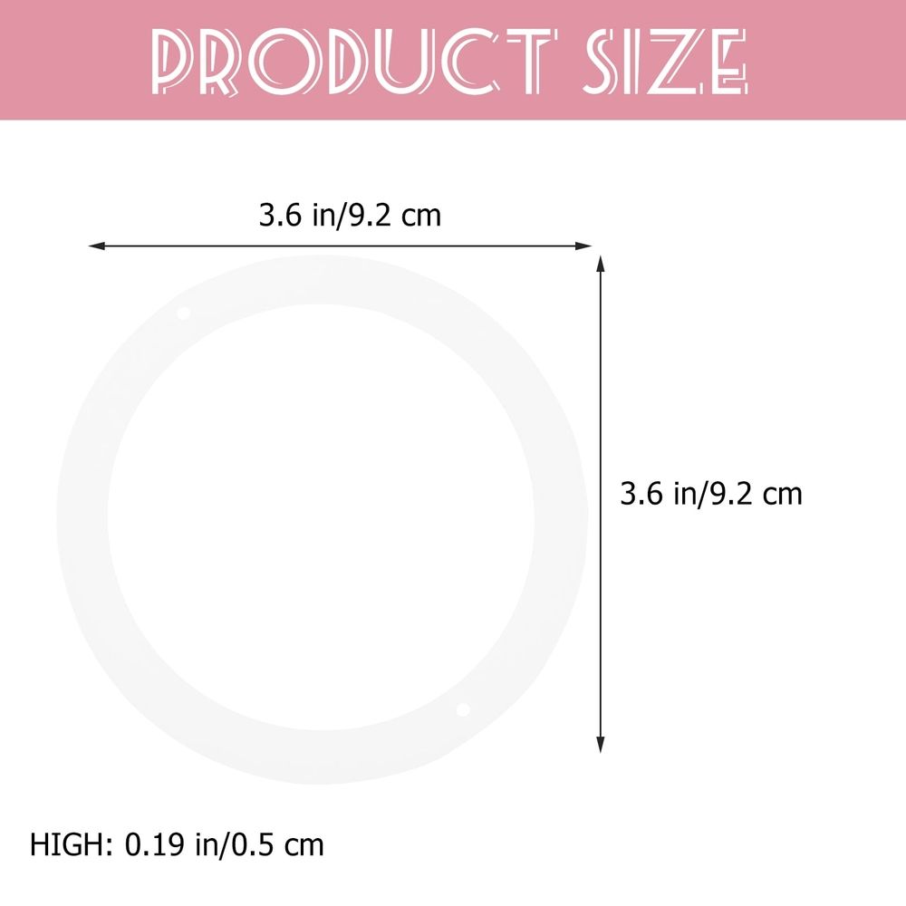 Jar Gaskets White Silicone Airtight Seals for Home Use 20Pcs