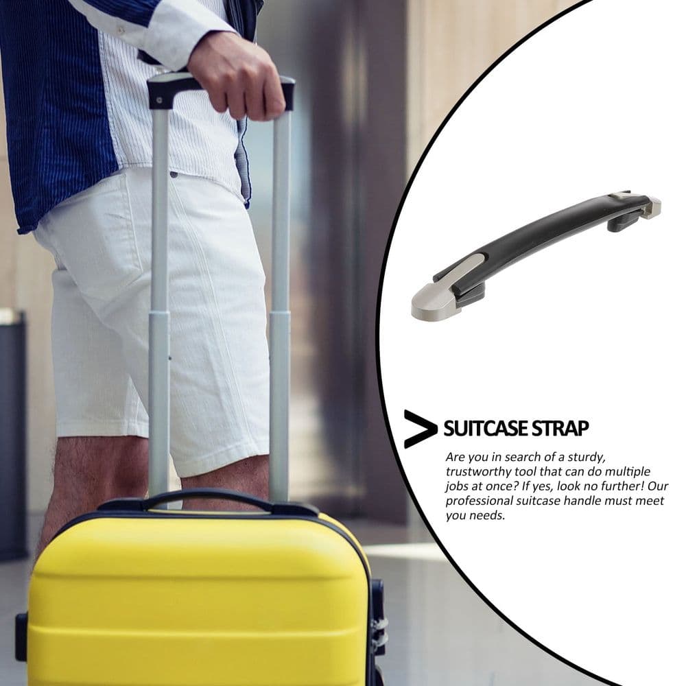 Luggage Handle Replacement Easy Installation Black 2 Piece