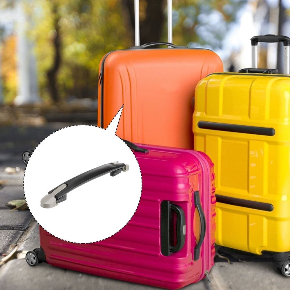 Luggage Handle Replacement Easy Installation Black 2 Piece