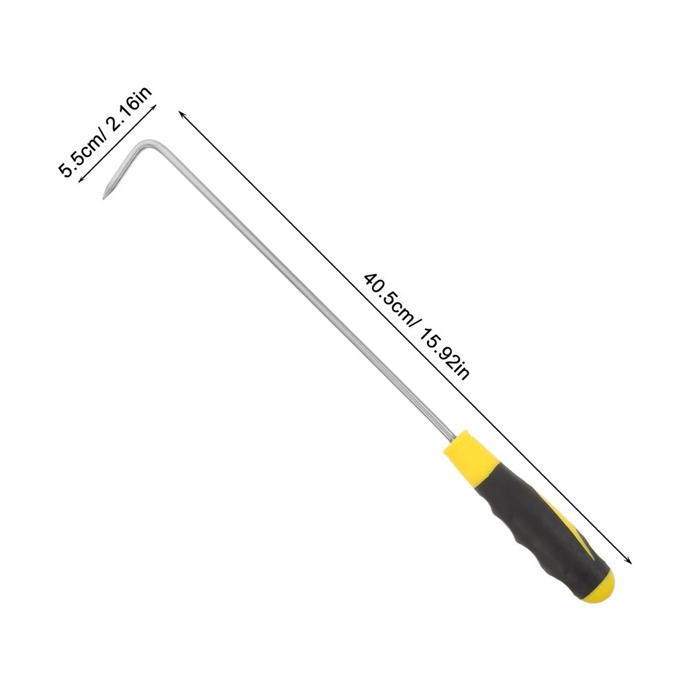 Heavy Duty Stainless Steel Manhole Cover Lifter with Ergonomic Rubber Grip Handle