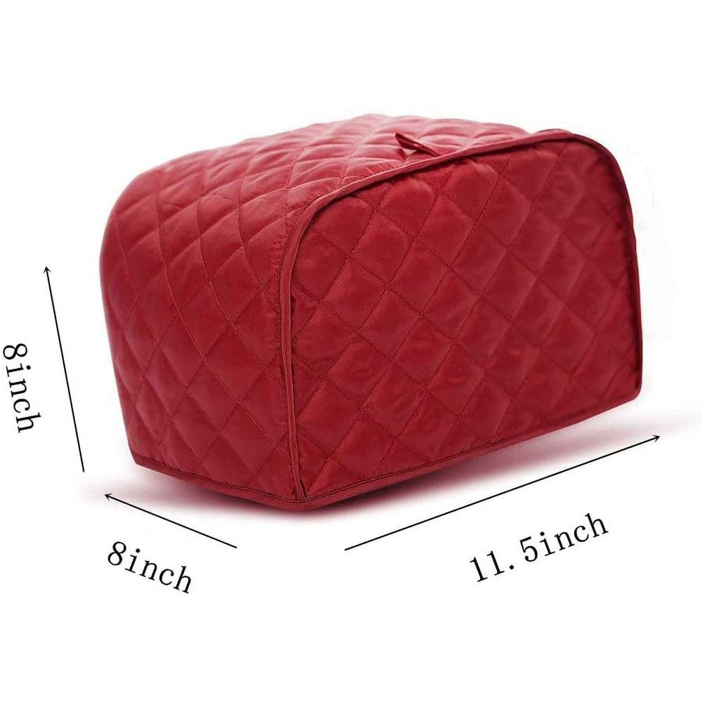Toaster Cover, Quilted Toaster Cover Fits for Most Standard 2 slice Toasters, Universal Size Microwave Oven Dustproof Cover Women Gift